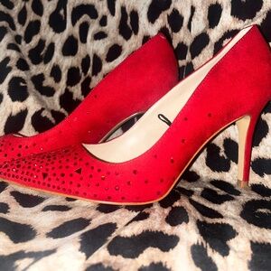 Marc Fischer Red Sparkle Heel size 8